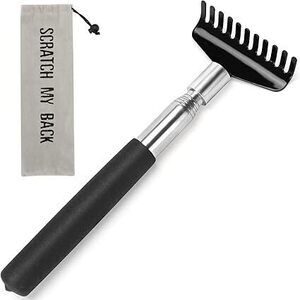 Oversized Portable Extendable Back Scratcher, Upgraded Metal Stainless Steel